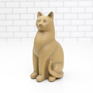Elite Cat Fawn Small Cremation Urn