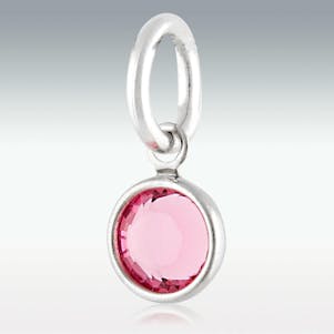 Rose Petite Swarovski Crystal Charm For Cremation Jewelry