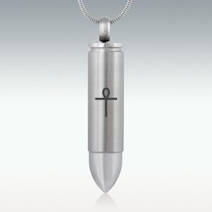 Ankh Bullet Cremation Jewelry - Engravable