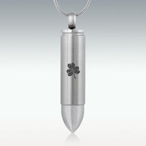Shamrock Bullet Cremation Jewelry - Engravable