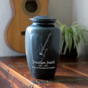 Electric Guitar Classic Cremation Urn - 9 Color Options