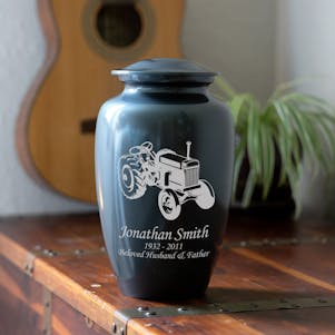 Tractor Classic Cremation Urn - 9 Color Options