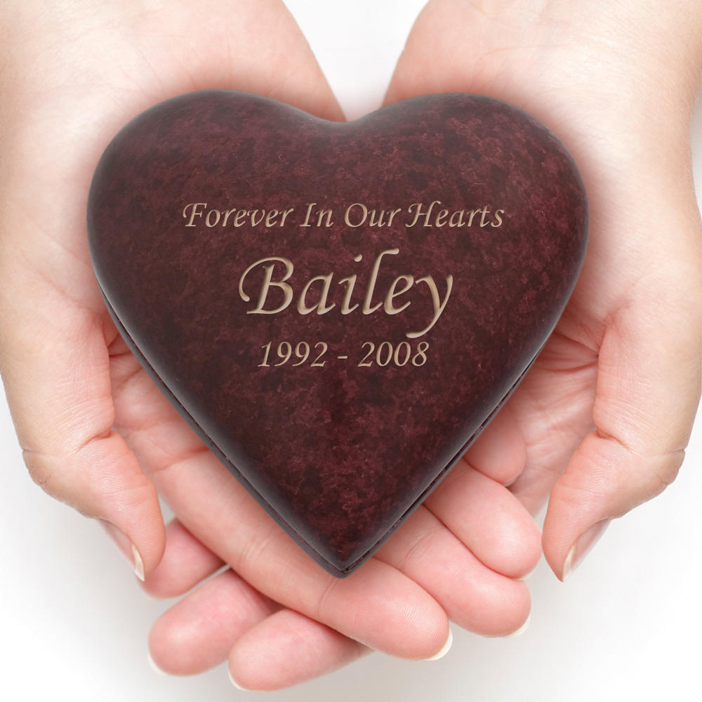 cremation heart keepsake