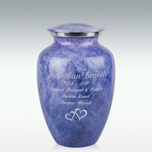 Large Lavender Cremation Urn - Engravable