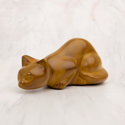 Ebros Heavenly Angel Cat Sleeping On Pillow Cremation Urn Small Pet  Memorial Statue with Engravable Brass Name Plate 7 Long Decor Cats Angels  Urns