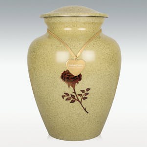 Antique Rose Cremation Urn