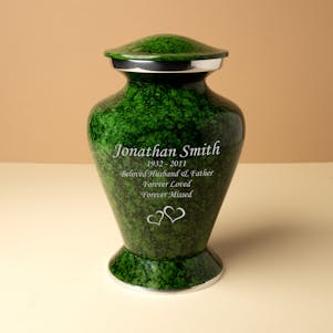 Green Forest Cremation Urn - Engravable