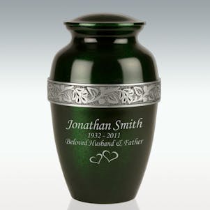 Large Earth Blooms Cremation Urn - Engravable