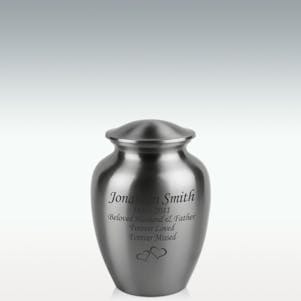 Small Classic Pewter Cremation Urn - Engravable