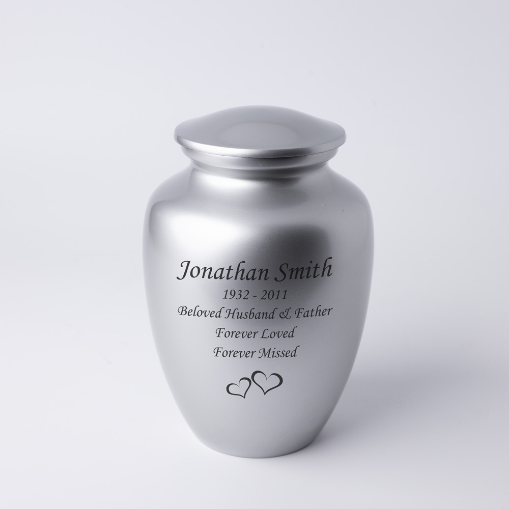 Custom Pearl White Funeral Cremation Urn, Pet or Human Urns- Medium deals size Personalized urn