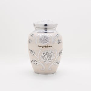 Medium Pearl Blossom Cremation Urn