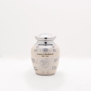 Small Pearl Blossom Cremation Urn
