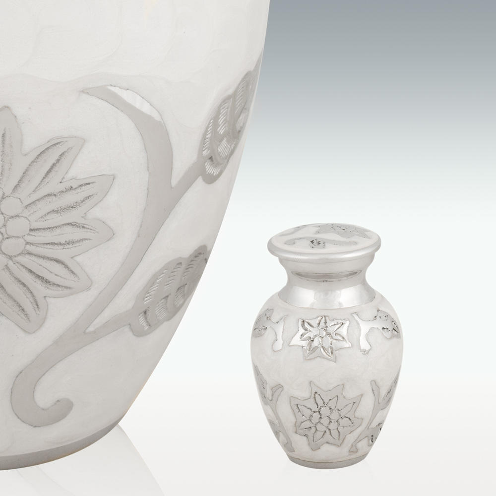 Pearl Blossom Keepsake Cremation Urn