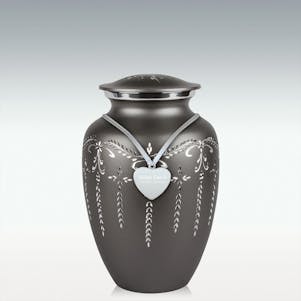 Medium Fancy Flourish Cremation Urn - Engravable