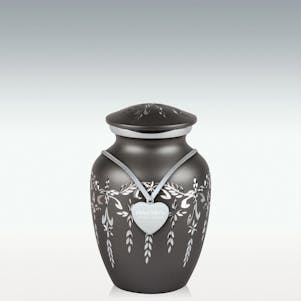 Small Fancy Flourish Cremation Urn - Engravable