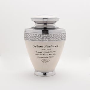 Large Noble Snow Cremation Urn
