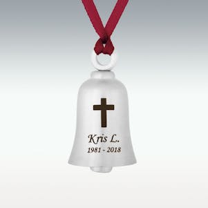Satin Finish Memorial Bell Ornament - Engravable