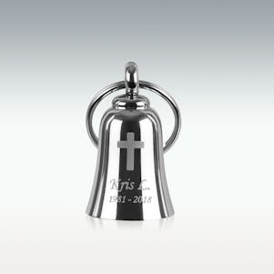 Chrome Finish Motorcycle Cremation Bell - Engravable