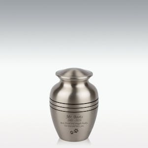 Classic Pewter Grecian Extra Small Pet Cremation Urn