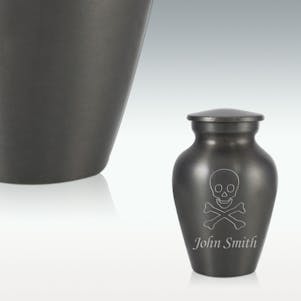 Skull & Crossbones Keepsake Classic Cremation Urn