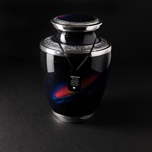 Stardust Galaxy Metal Cremation Urn - Engravable