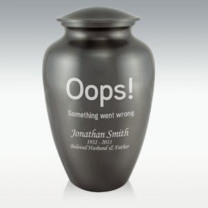 Oops! Something Went Wrong Classic Cremation Urn - Engravable