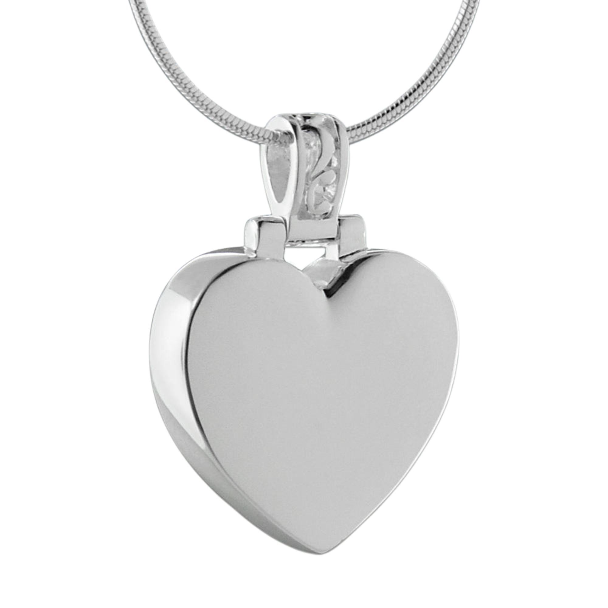 Engraved Teardrop Cremation Ashes Urn Necklace Silver – The Charming  Keepsake Co