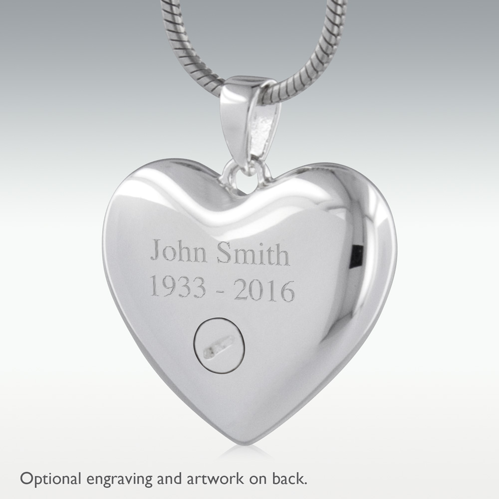 Broken Heart Sterling Silver Urn Necklace - Perfect Memorials