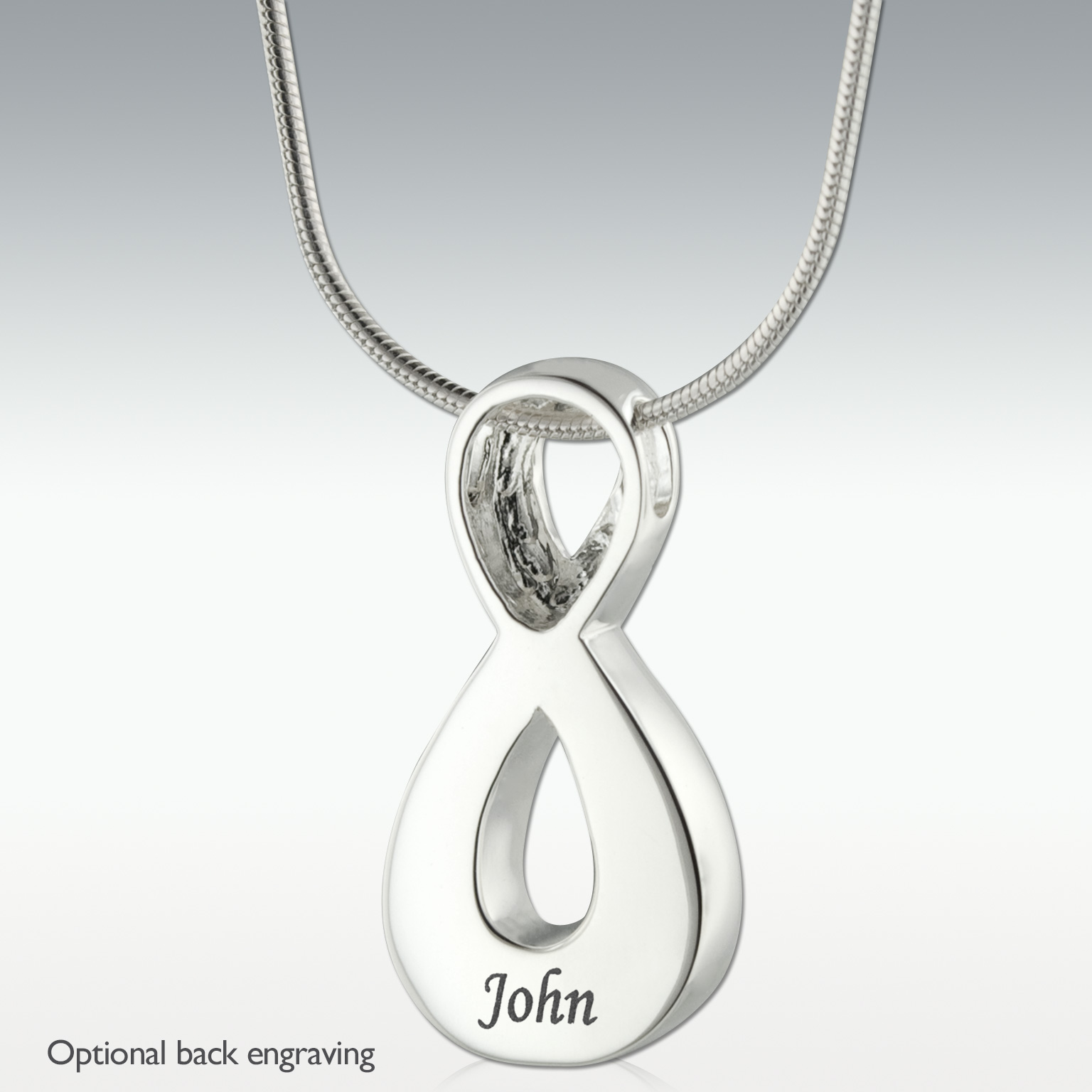 Platinum infinity sale necklace