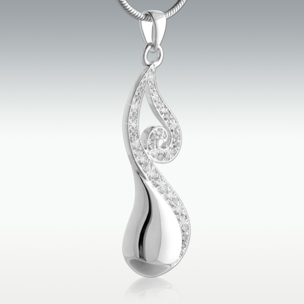 Kay Black & White Diamond Teardrop Necklace 1/3 ct tw Round-cut Sterling  Silver 18