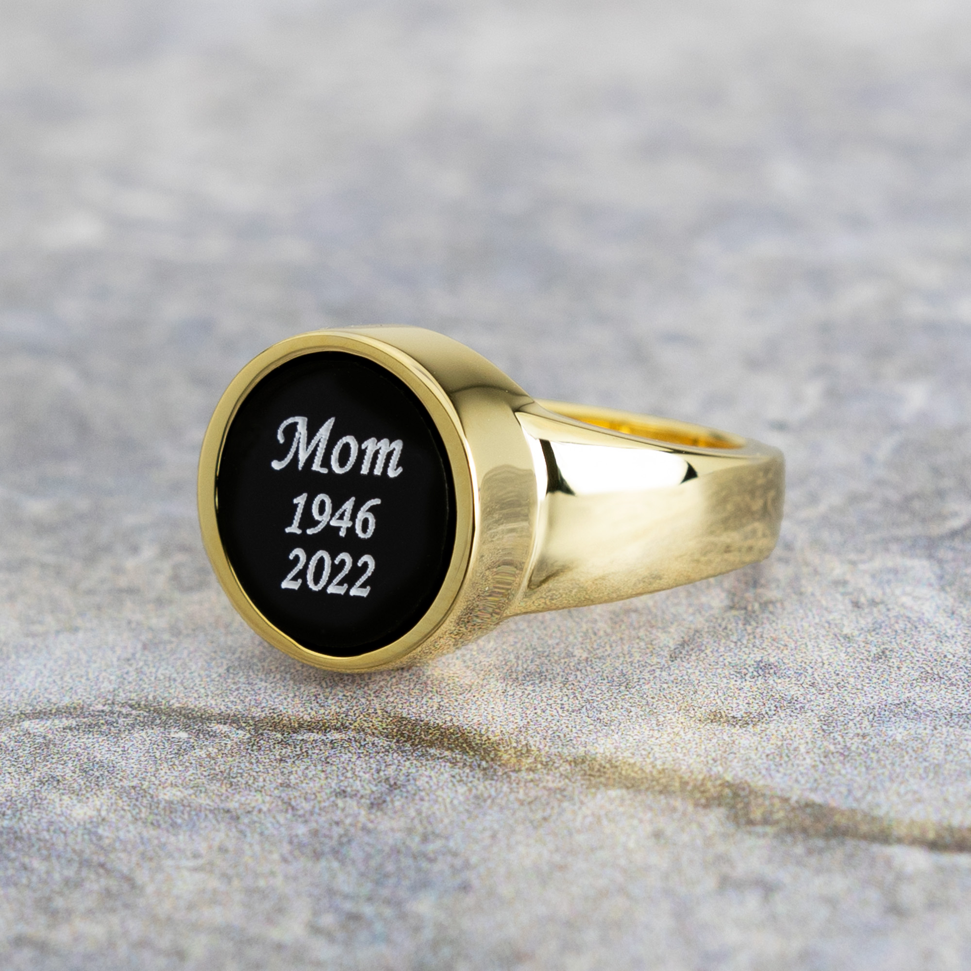 Gold cremation clearance ring