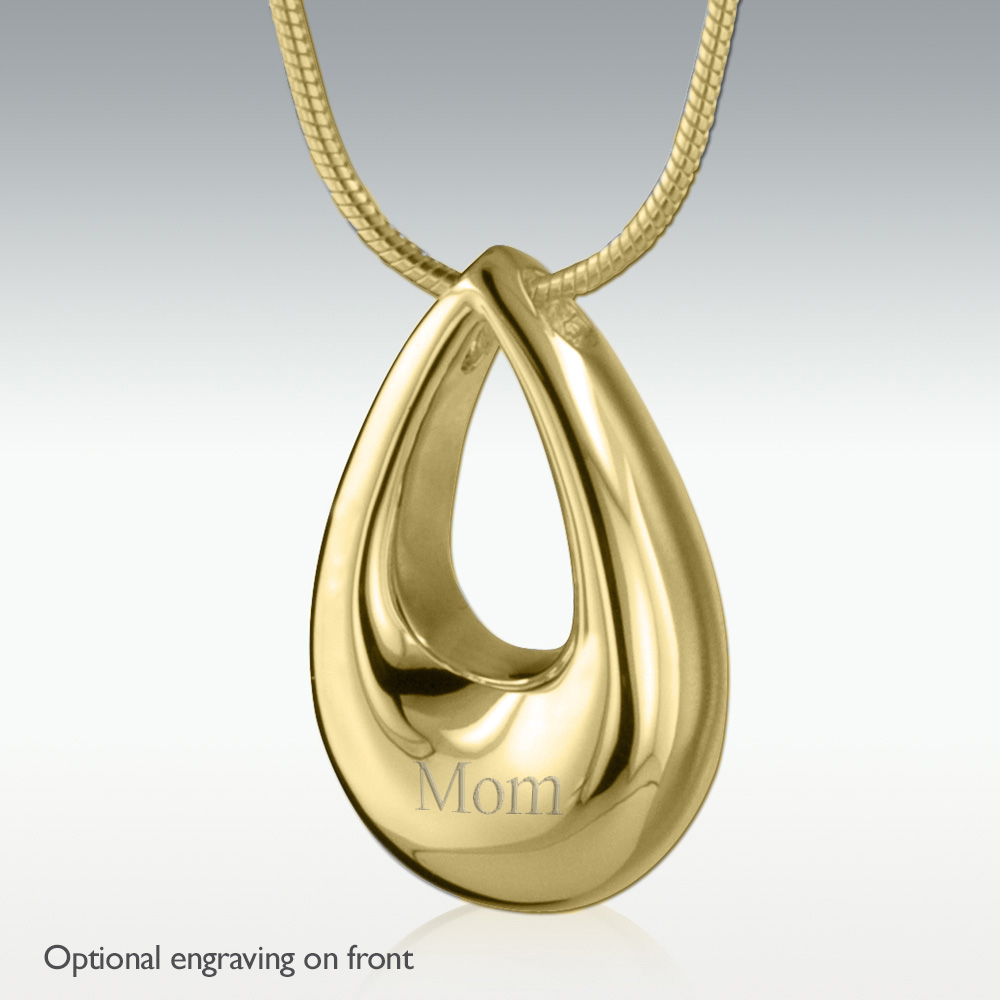 Teardrop deals cremation necklace