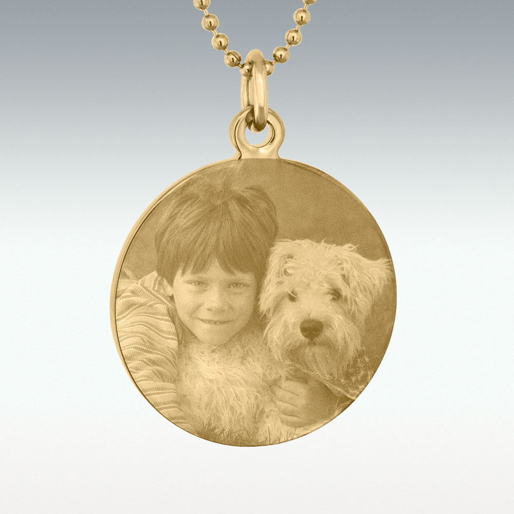 Photo engraved locket on sale necklace