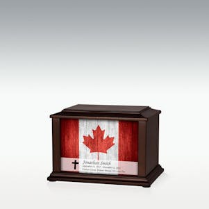 XS Canadian Flag Infinite Impression Cremation Urn