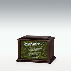 XS Marijuana Infinite Impression Cremation Urn - Engravable