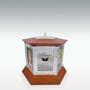 Rotating Memories Child Cremation Urn - Up to 6 Pictures