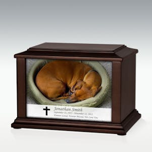 Medium Sleeping Dog Infinite Impression Cremation Urn-Engravable