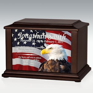 Large American Eagle Infinite Impression Cremation Urn
