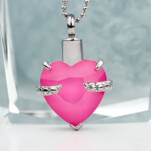 Hold My Heart Alexandrite Stainless Steel Cremation Jewelry