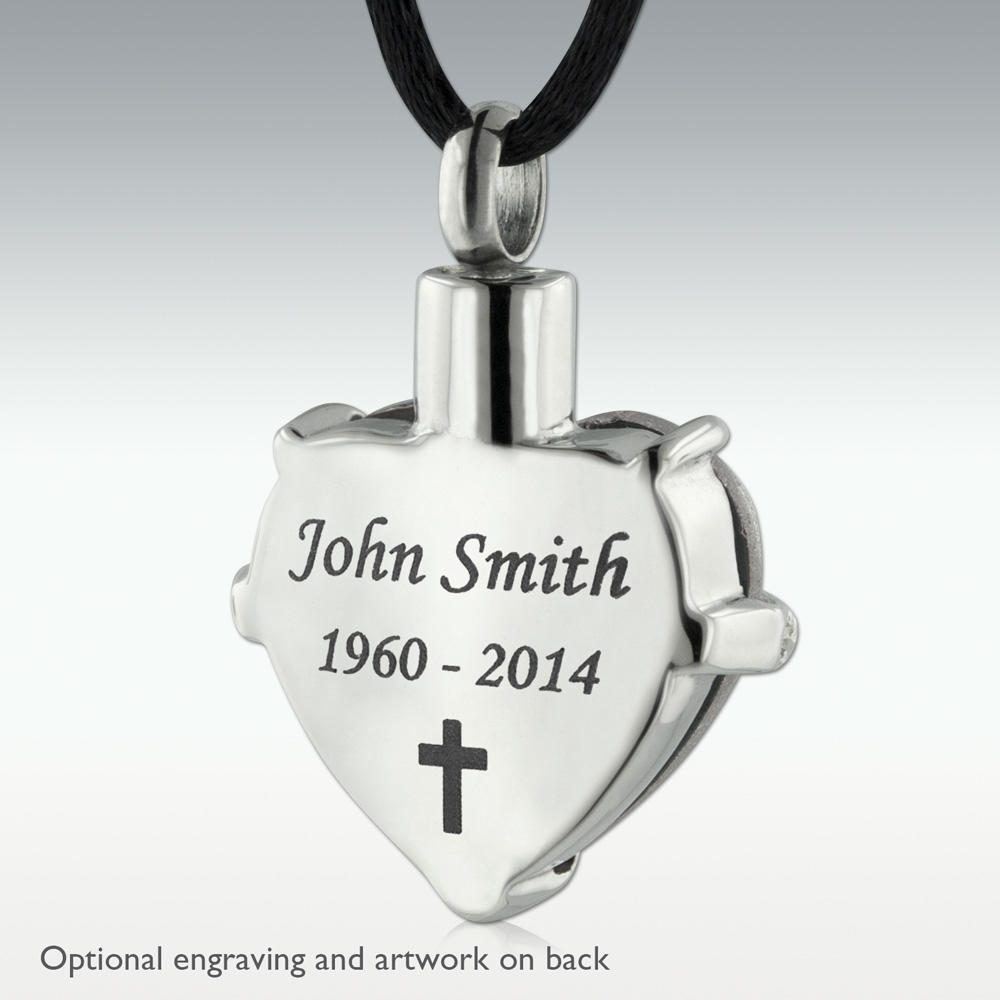 Unique Glass Cross Urn Necklaces – TW Memorial Gifts