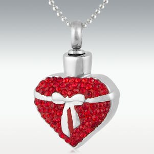 Passion Bow Stainless Steel Cremation Jewelry - Engravable