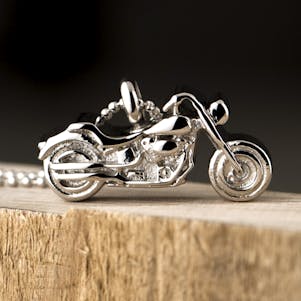 Motorcycle Stainless Steel Cremation Jewelry - Engravable