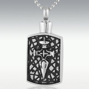 Encased Dagger Stainless Steel Cremation Jewelry - Engravable
