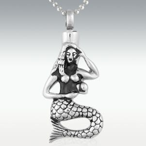 Mermaid Stainless Steel Cremation Jewelry - Engravable