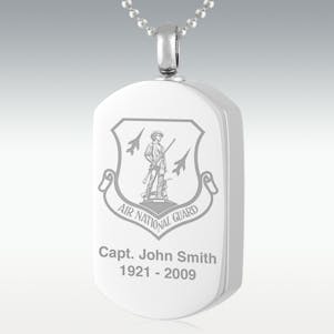 Air National Guard Stainless Steel Cremation Jewelry