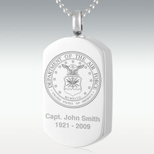 Department Of The Air Force Stainless Steel Cremation Jewelry
