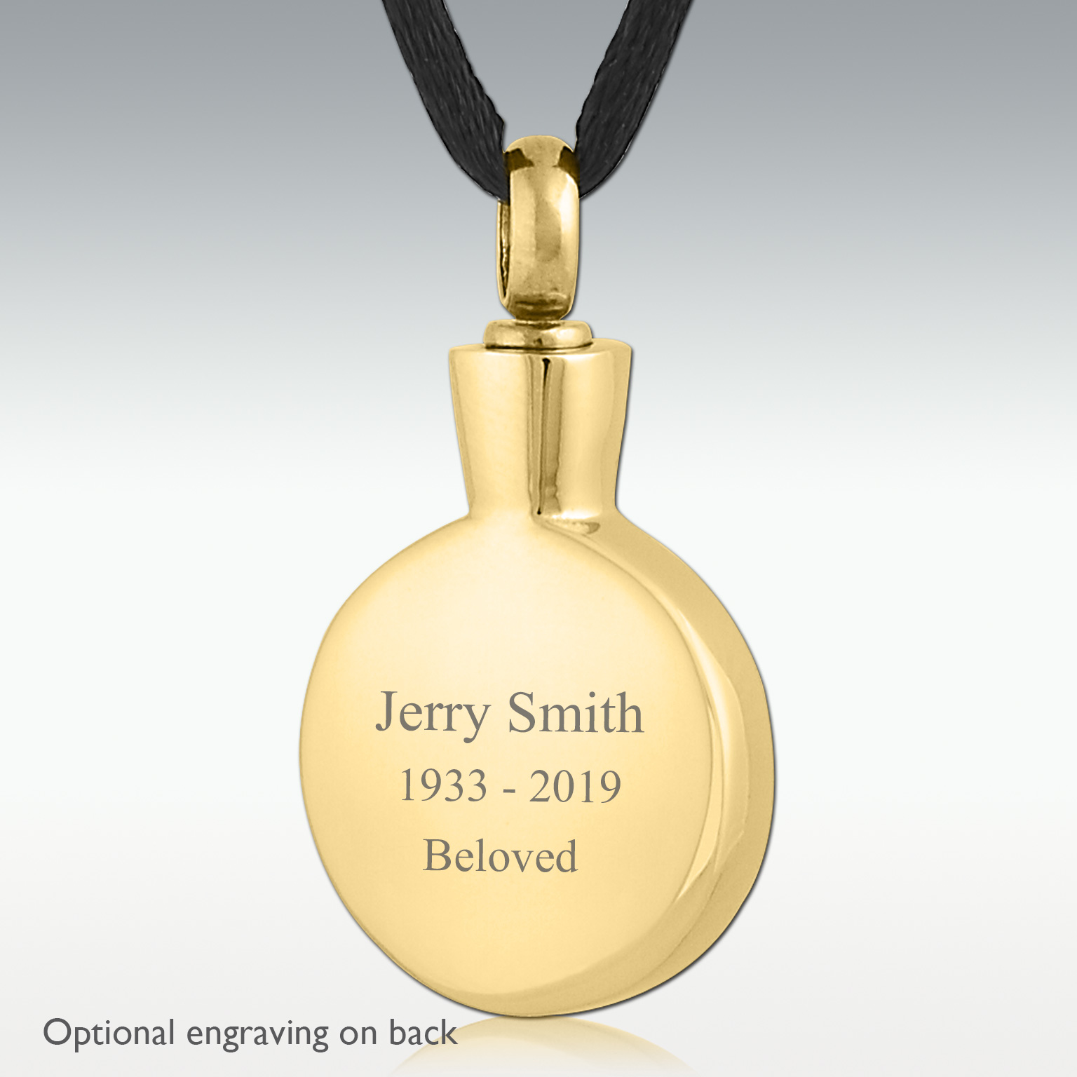 Heart Cremation Necklace - Engraved Cremation Jewelry – Oaktree Memorials