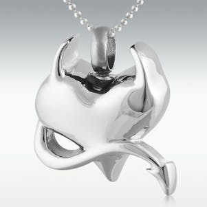 Rebellious Heart Stainless Steel Cremation Jewelry - Engravable
