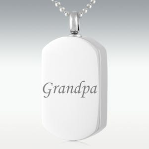 Grandpa Dog Tag Stainless Steel