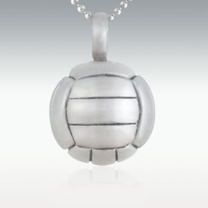 Volley Ball Stainless Steel Cremation Jewelry-Engravable